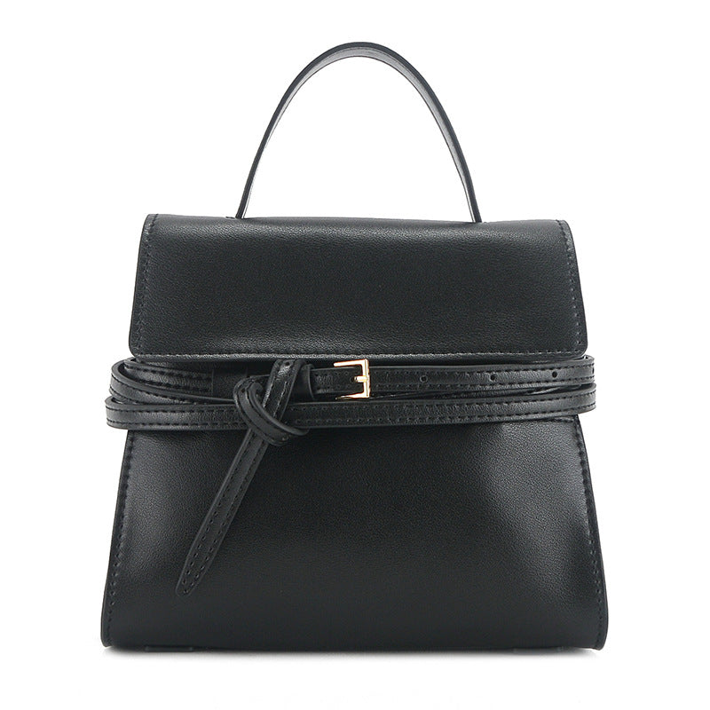 portable shoulder bag with buckle crossbody
