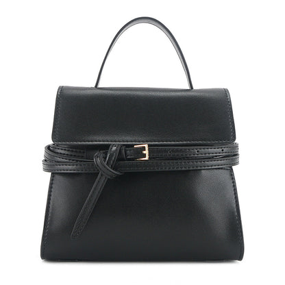 portable shoulder bag with buckle crossbody