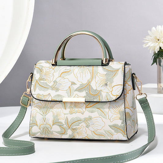 chinese style printed trendy womens shoulder messenger bag