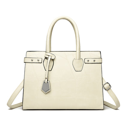 new solid color zip one shoulder crossbody bag