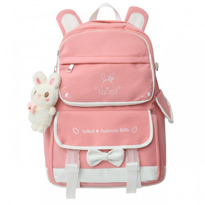 student fashion rabbit pendant casual backpack