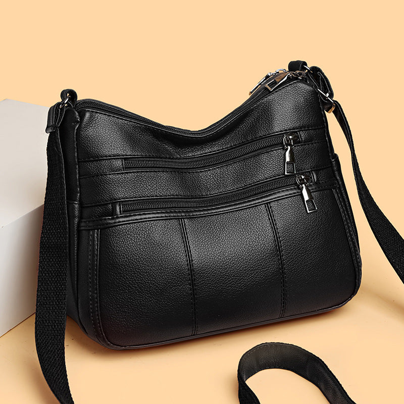 multi compartment shoulder commuter crossbody bag
