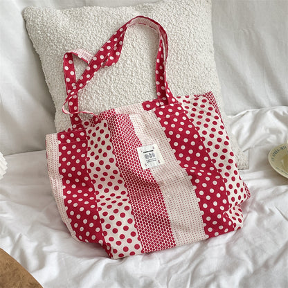 Tote Large Capacity Fashion Floral Canvas Shoulder Bag