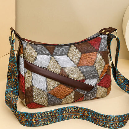 new soft leather cross body bag large capacity
