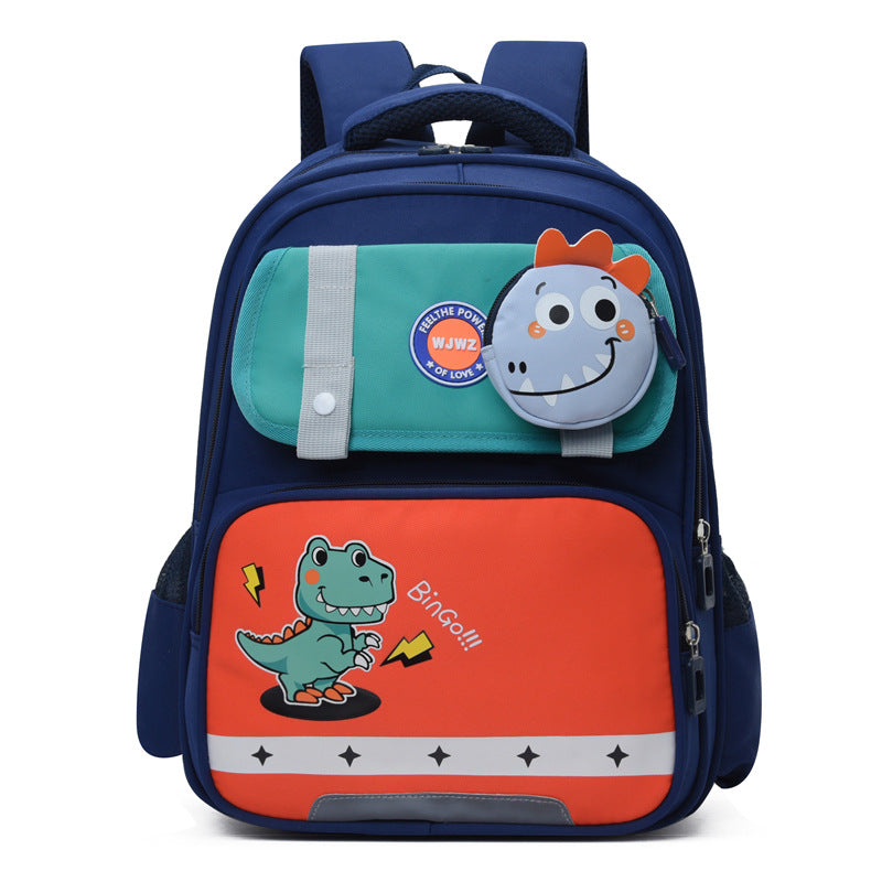 Elementary School Student Schoolbag Large Capacity Spine Protection Lightweight Dinosaur