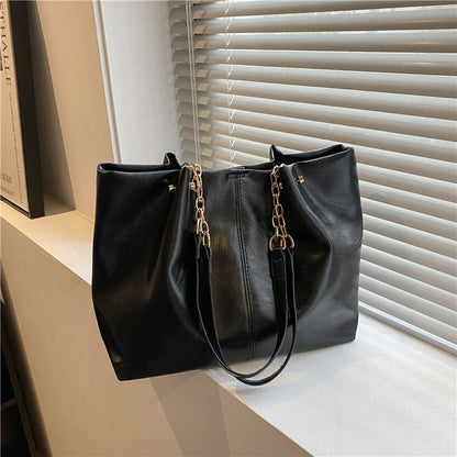 soft surface high quality bag chain shoulder bag large capacity totes