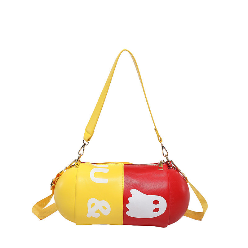 contrast color capsule shell womens bag crossbody