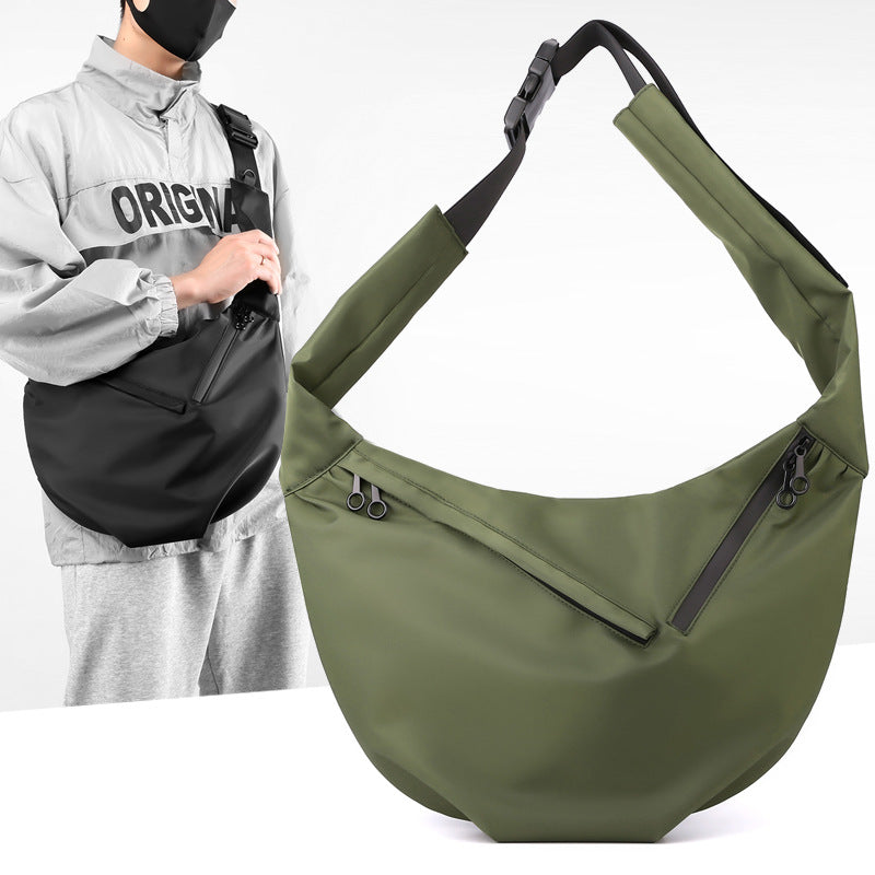 mens all match casual and lightweight large capacity japanese satchel