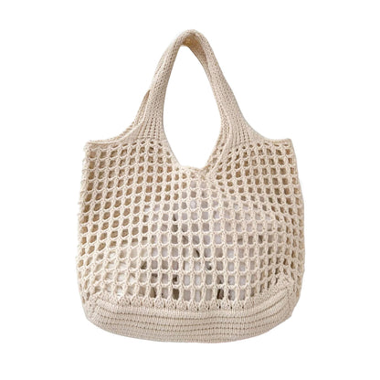 New Simple Large Capacity Knitted Handbag