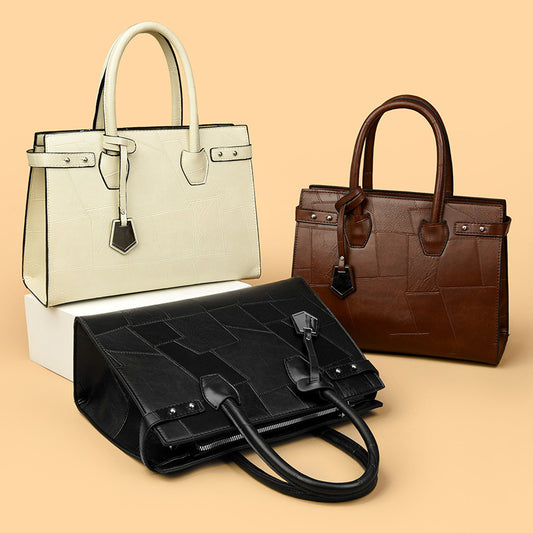 new solid color zip one shoulder crossbody bag