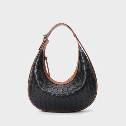 design niche genuine leather bag womens woven