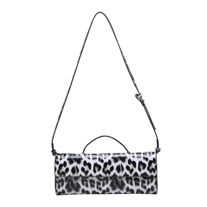 womens casual all match leopard print portable shoulder bag