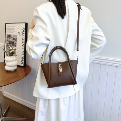 portable bucket shoulder crossbody underarm bag