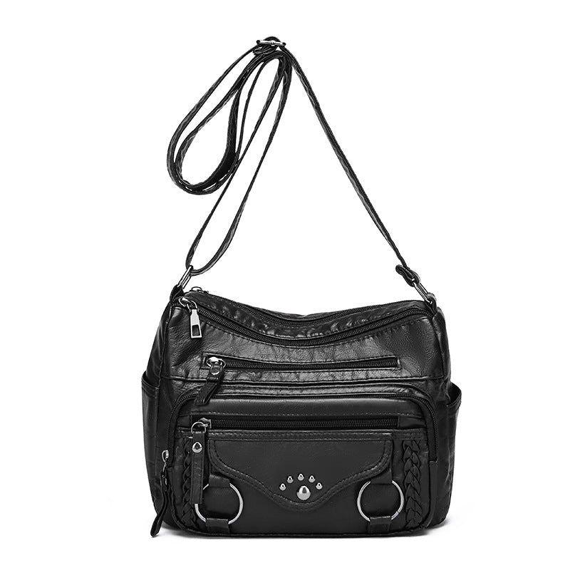 new mother bag pu soft leather advanced sense