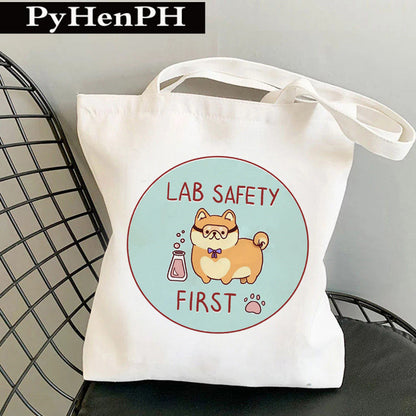Canvas Tote Milk Tea Printing Shoulder Portable Canvas Bag