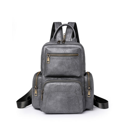 womens backpack pu travel lady retro