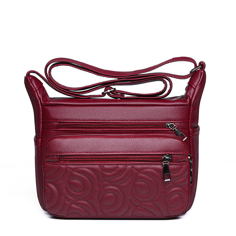 new high grade embossed casual fashion all matching shoulder messenger bag