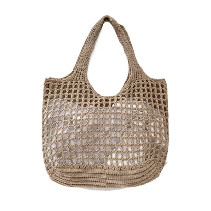 New Simple Large Capacity Knitted Handbag