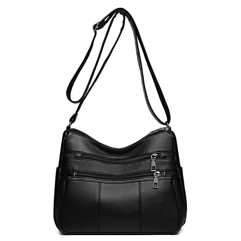 multi compartment shoulder commuter crossbody bag