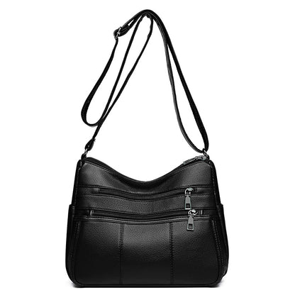 multi compartment shoulder commuter crossbody bag