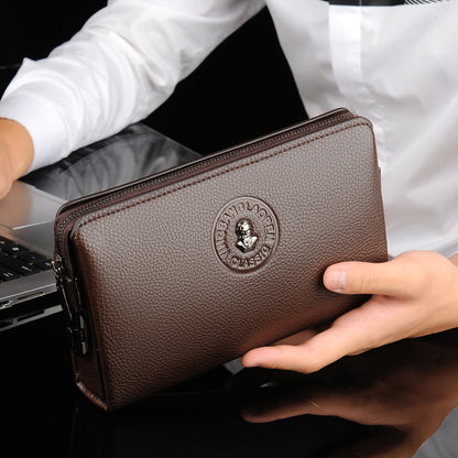 mens business casual clutch new soft leather clutch