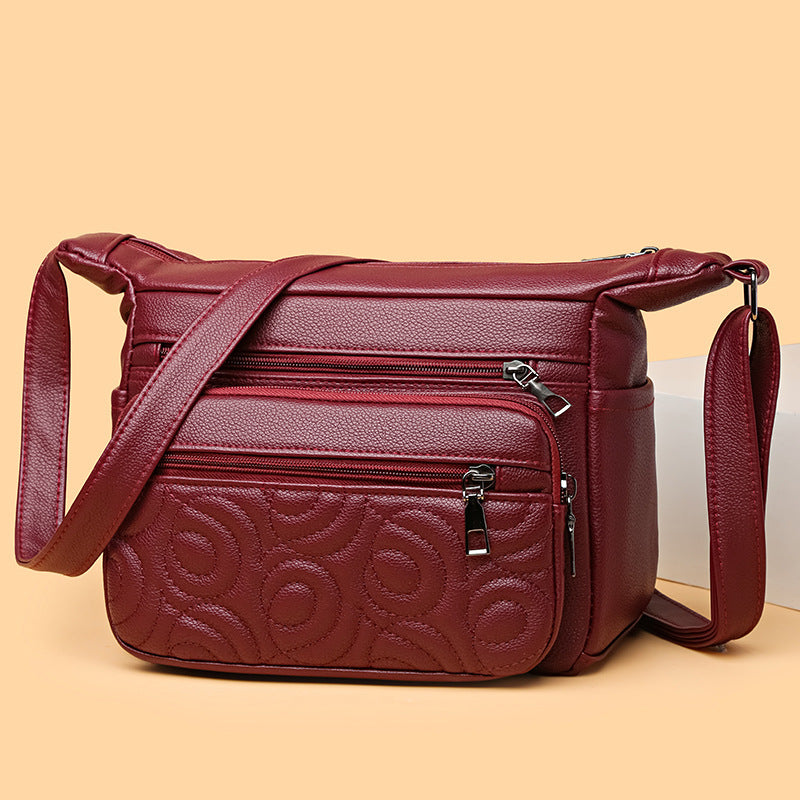 new high grade embossed casual fashion all matching shoulder messenger bag