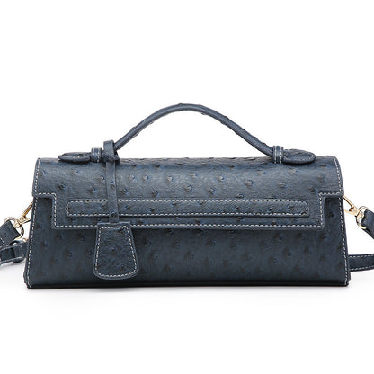 cute ostrich grain crossbody shoulder bag