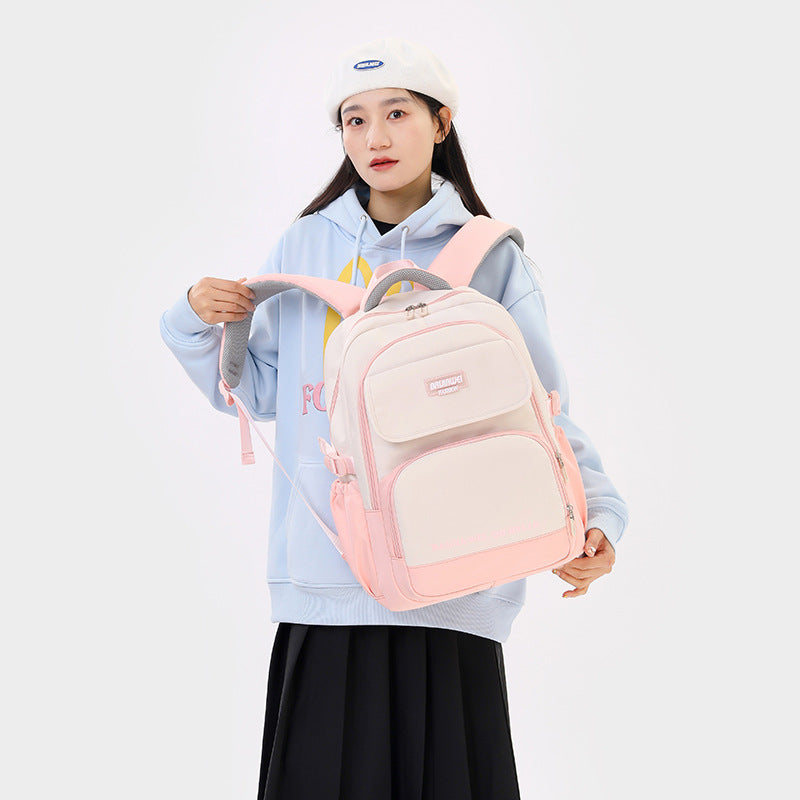 New Junior High School Backpack Girls Super Light