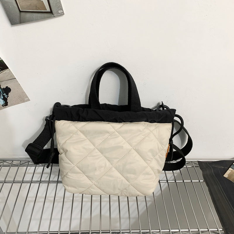 casual bag girls crossbody bag all match advanced sentong qin diamond quilted handbag