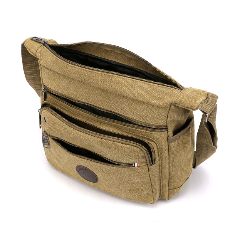 new canvas mens shoulder messenger bag
