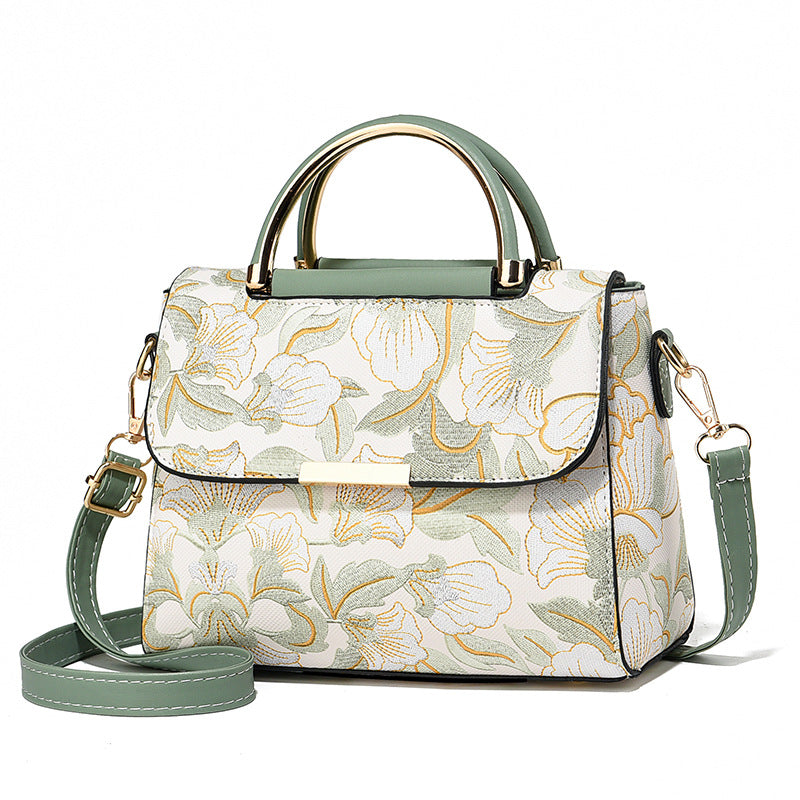 chinese style printed trendy womens shoulder messenger bag