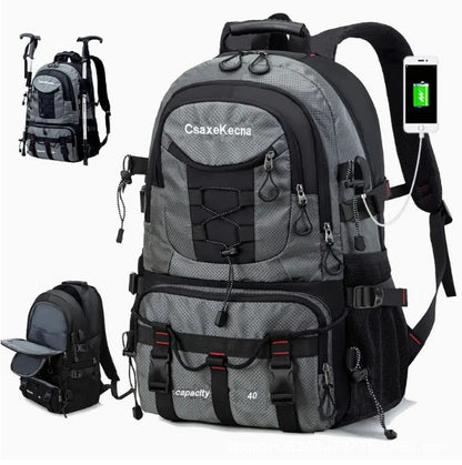 large capacity mens mountaineering backpack travel backpack