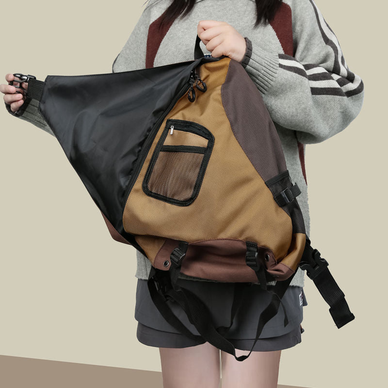 outdoor trendy brand retro waterproof crossbody shoulder bag