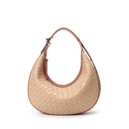 design niche genuine leather bag womens woven