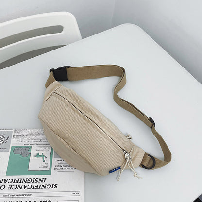 pure color all matching outdoor pocket new shoulder bag