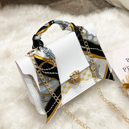 fashion small square bag vintage print ladies
