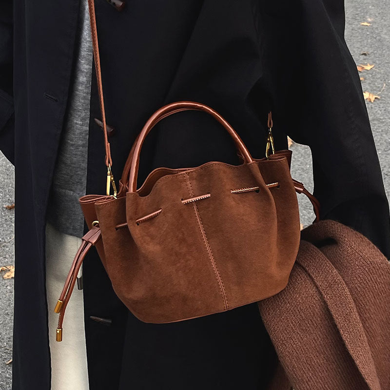 all match commute simple solid color crossbody womens bag