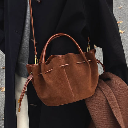 all match commute simple solid color crossbody womens bag