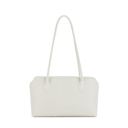 Leather Tote Large Capacity Underarm Bag Cowhide Handbag Women