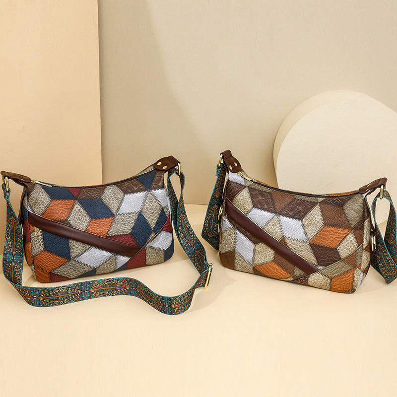 new soft leather cross body bag large capacity