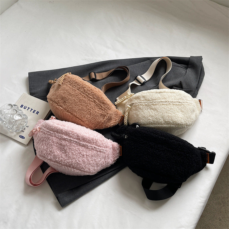 autumn and winter new plush crossbody bag large capacity