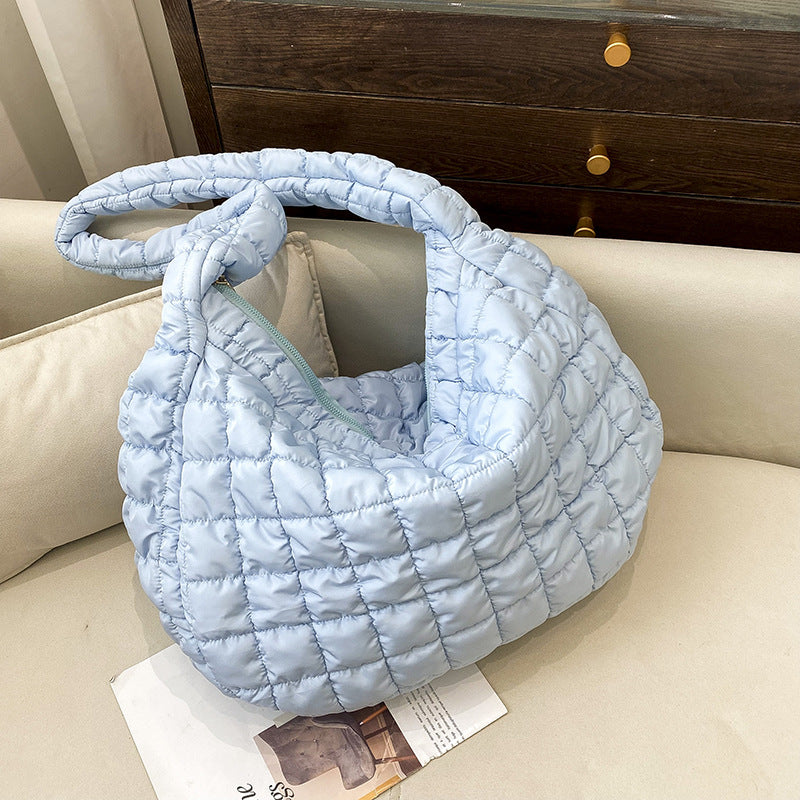 fashion down jacket shoulder messenger bag cloud bag