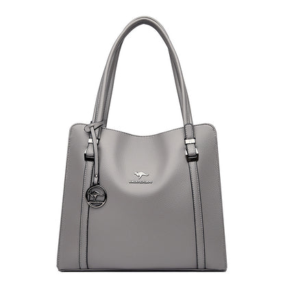 Kangaroo Leather Large Capacity Fashion Soft Leather Shoulder Bag