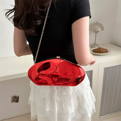 acrylic fashion dinner bag chain crossbody