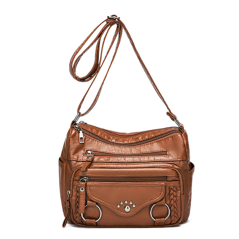 new mother bag pu soft leather advanced sense