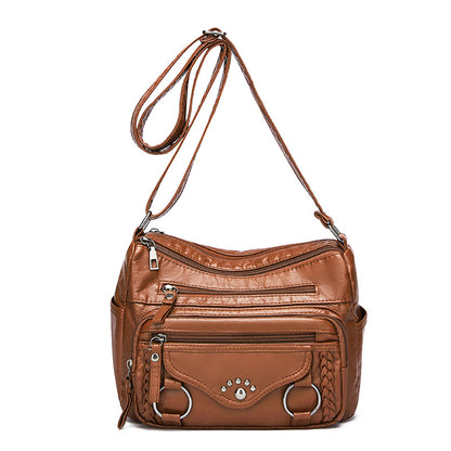 new mother bag pu soft leather advanced sense