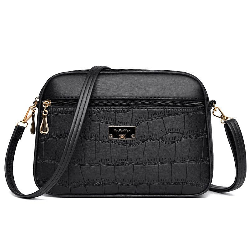 spring new simple high grade light luxury all match messenger bag