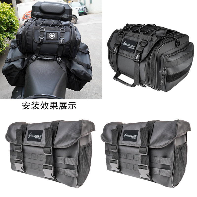 motorcycle rear seat side bag waterproof traveling by motorcycle side bag riding bag