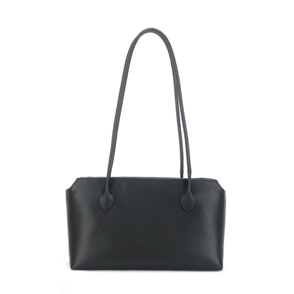Leather Tote Large Capacity Underarm Bag Cowhide Handbag Women