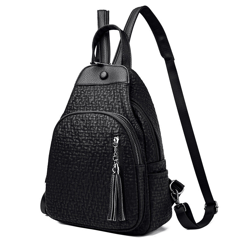 fashion womens double backpack multi functional travel